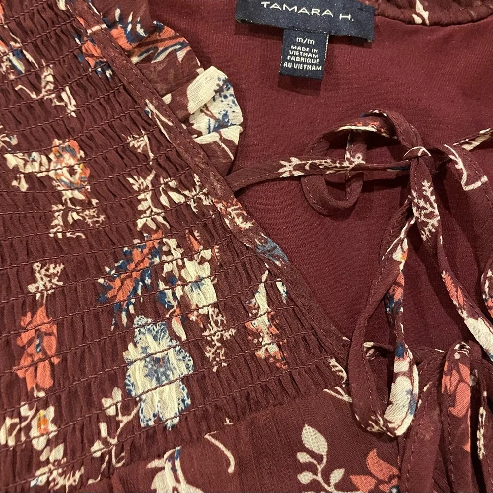 Floral Print‎ Women's Top - Picture 8 of 9